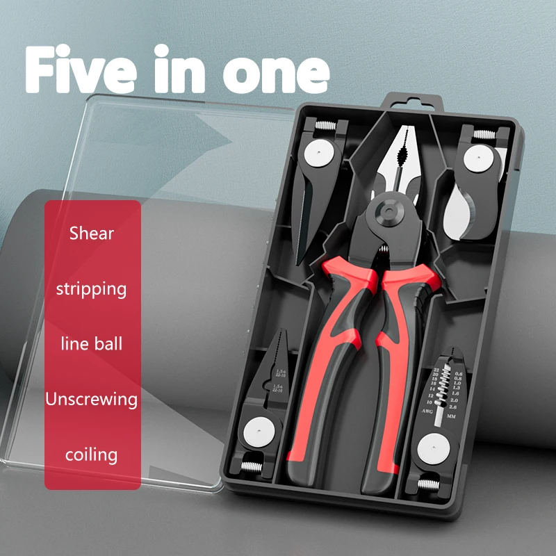 Imagem -03 - Alicadores Substituíveis Multifuncionais do Eletricista Descascamento do Fio Agulha de Corte Alicadores do Nariz Ferramentas Especiais Eletricistas