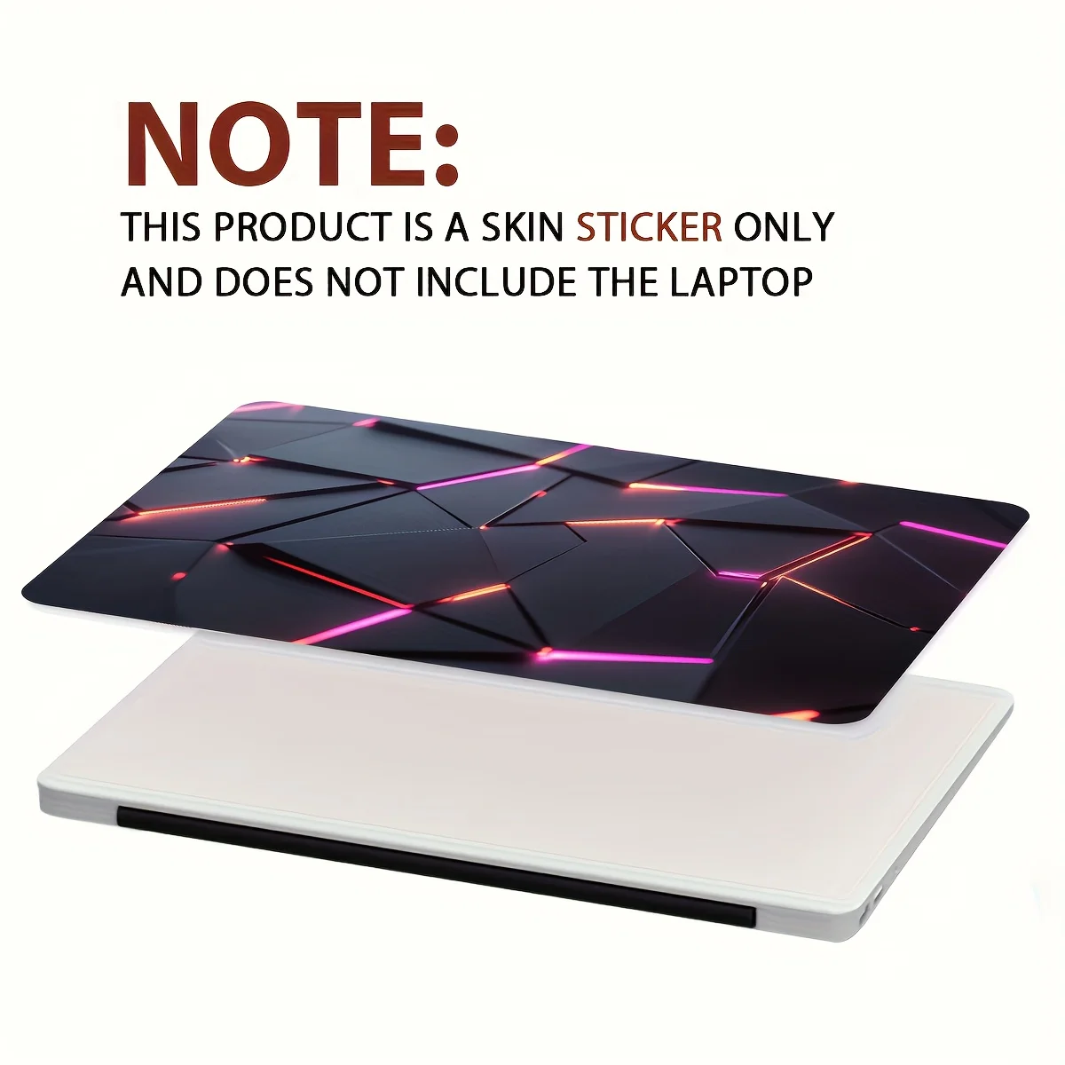 حافظة فنية للكمبيوتر المحمول مكونة من قطعتين من ملصقات Cyberpunk، ملصقات جلدية عالمية للكمبيوتر المحمول غير قابلة لإعادة الاستخدام