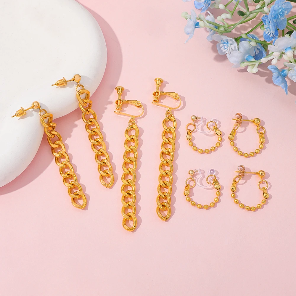 2 pares de pendientes con clip KPOP Demon-Hunting Girl Group RUMI Cosplay, accesorios de mercancía de anime