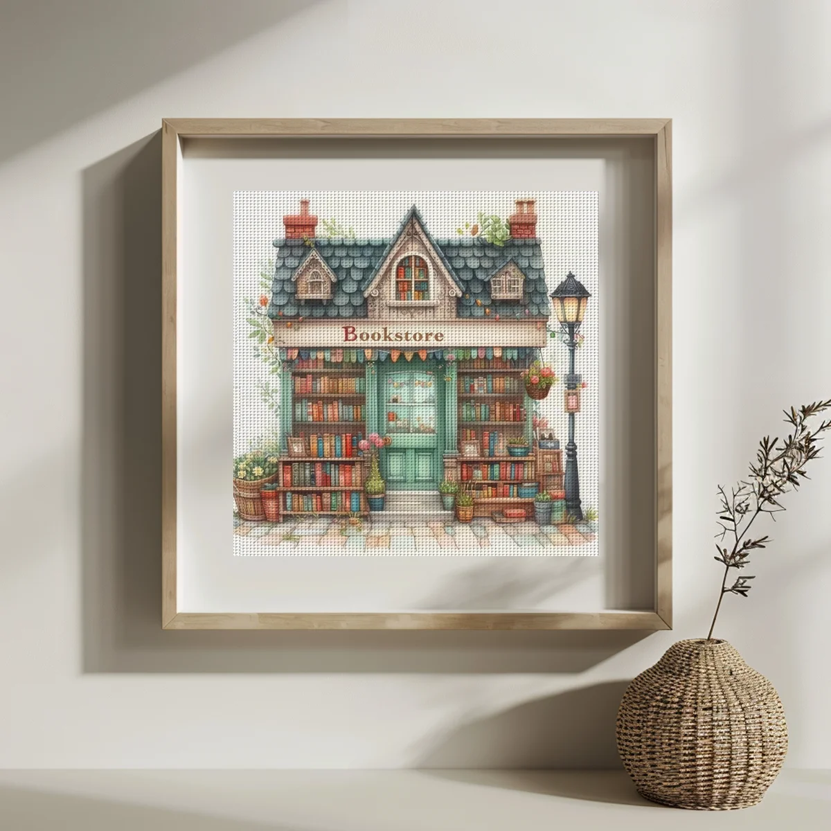 1pc 30X30CM/11.8inch Home stamped cross stitch kit DIY kit 11CT/14CT DIY Embroidered set DIY Cross-Stitch Set joy sunday
