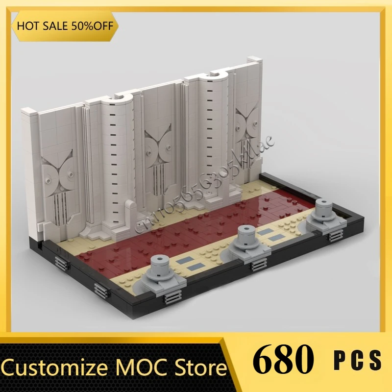 MOC مبارزة/المدينة/القلعة/برج المدينة/Jeedi معبد الممر نموذج لتقوم بها بنفسك مجموعة اللبنات الجمعية عرض اللعب مفاجأة الهدايا