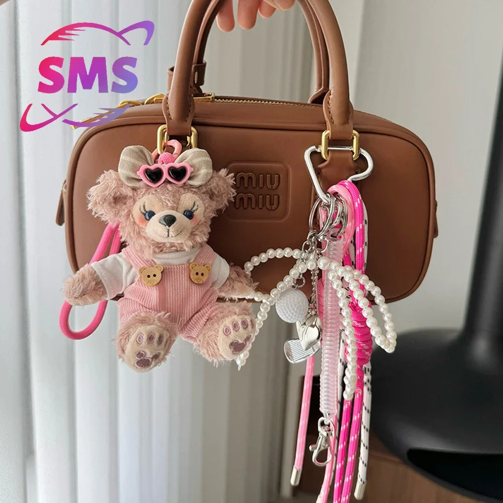 

Car rearview mirror pendant Miu style hanging decoration car keychain Handmade DIY hanging rope decoration souvenir