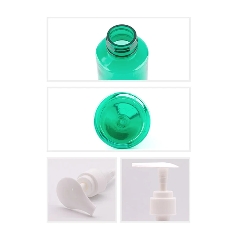 40pc X 100ml 120ml Empty Cosmetic Packaging Bottle For Shampoo Body Cream Plastic Container With Pearl White Heart Shape Pump