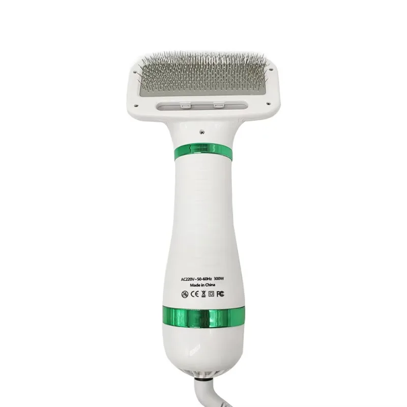 

Портативная фен-щетка 2-в-1 для собак и кошек: прочная, безопасная, бережная, с защитой от порезов, стальная проволока