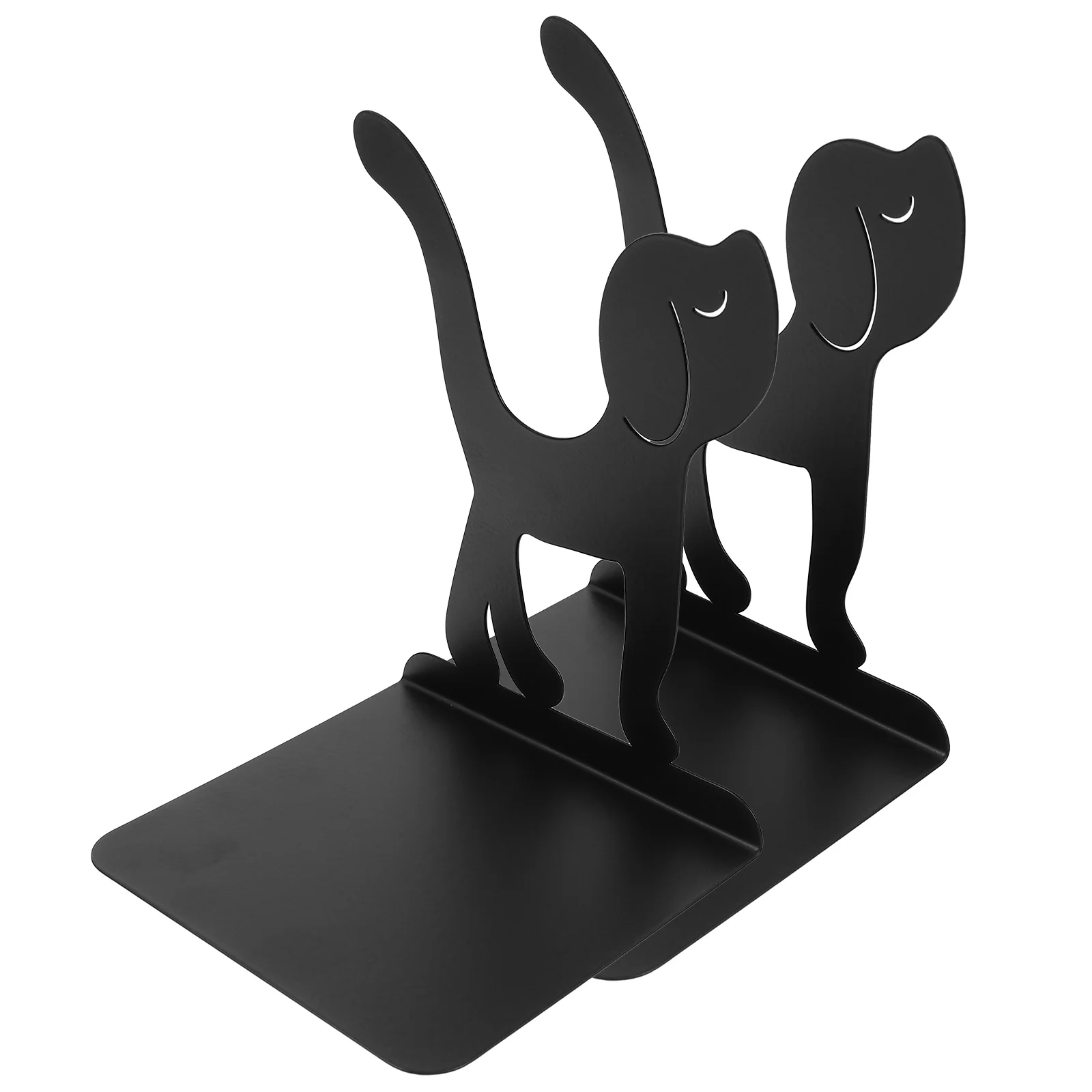 2 Pcs Dogs Animal Bookends Office Bookshelf Decorative Desk Household Student Shelves