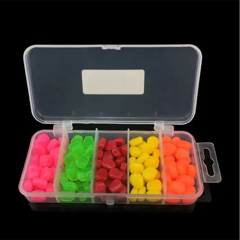 WEIHE 5 Colors Soft Lures Corn Fishing Lure Silicone Bait 1cm Carp Fishing Bait Fishing Gear