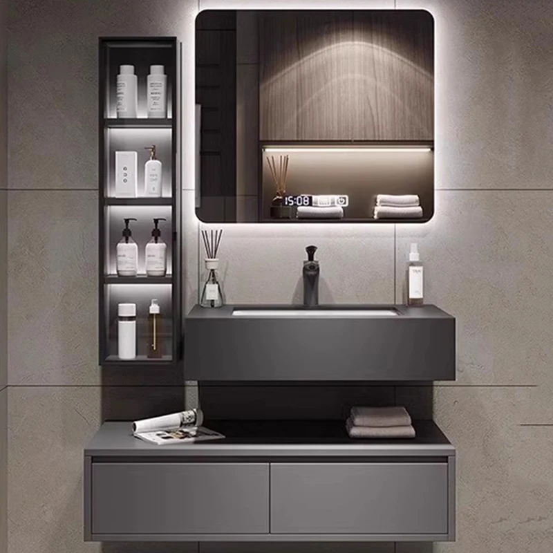 Makeup Storage Mirror Cabinets Jewelry Stand Wall Organizer Display Mirror Cabinets Bathroom Armarios Espejo Furniture Home