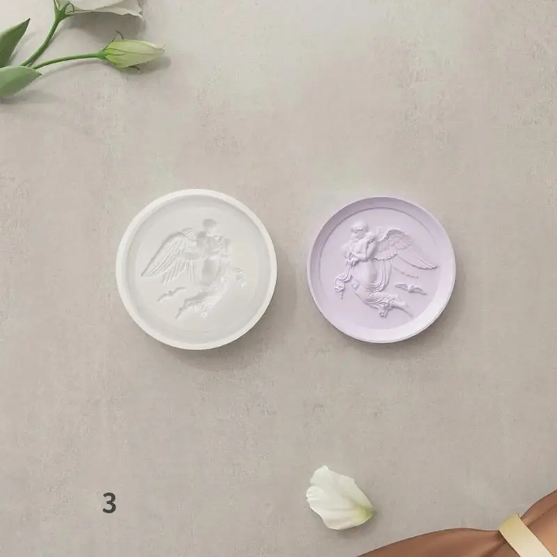 G5GC Artistic Angel Designed Crafting Silicone Mold Multipurpose Tray Silicone Mold Chic Relief Tray Ornament Mold