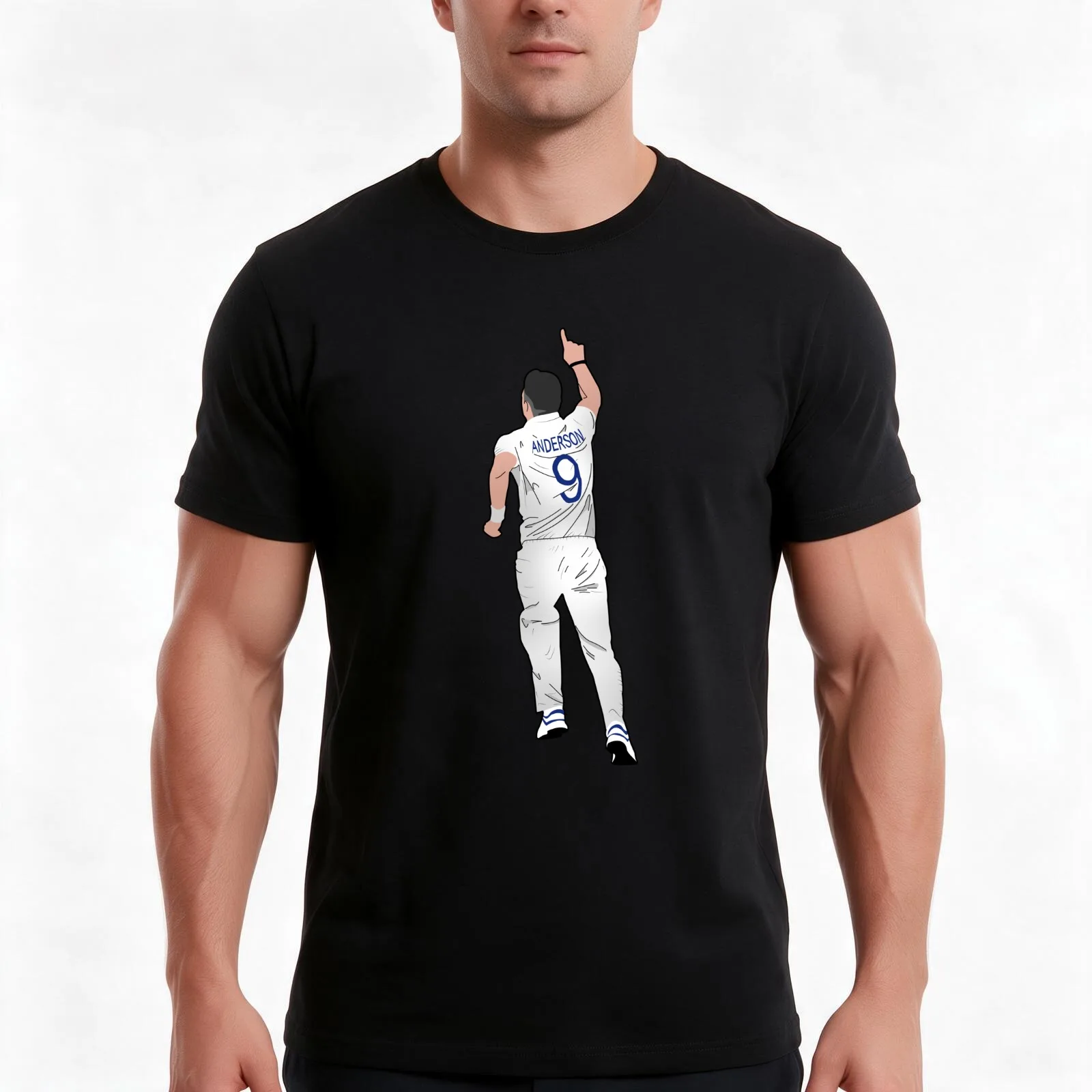 James Anderson T-Shirt Summer Casual Cotton Tee Oversized Streetwear Tops Vintage Graphic Print Loose Fit Short Sleeve