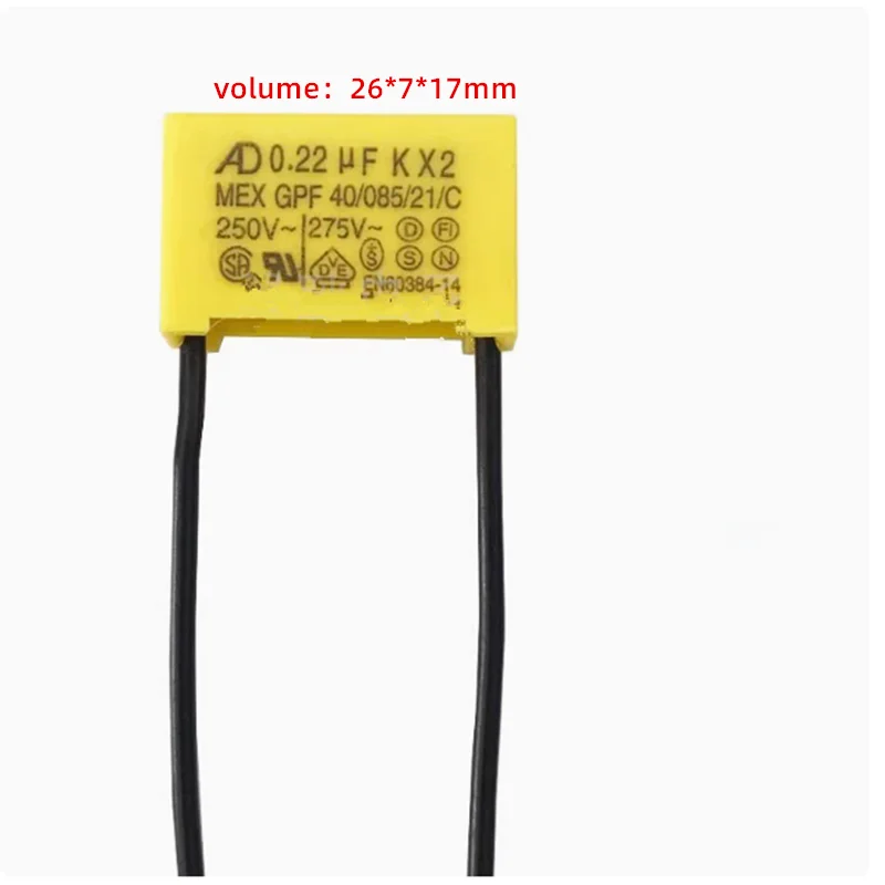 

2PCS Electric prayer drum safety filter capacitor 275V0.22UF 0.1UF
