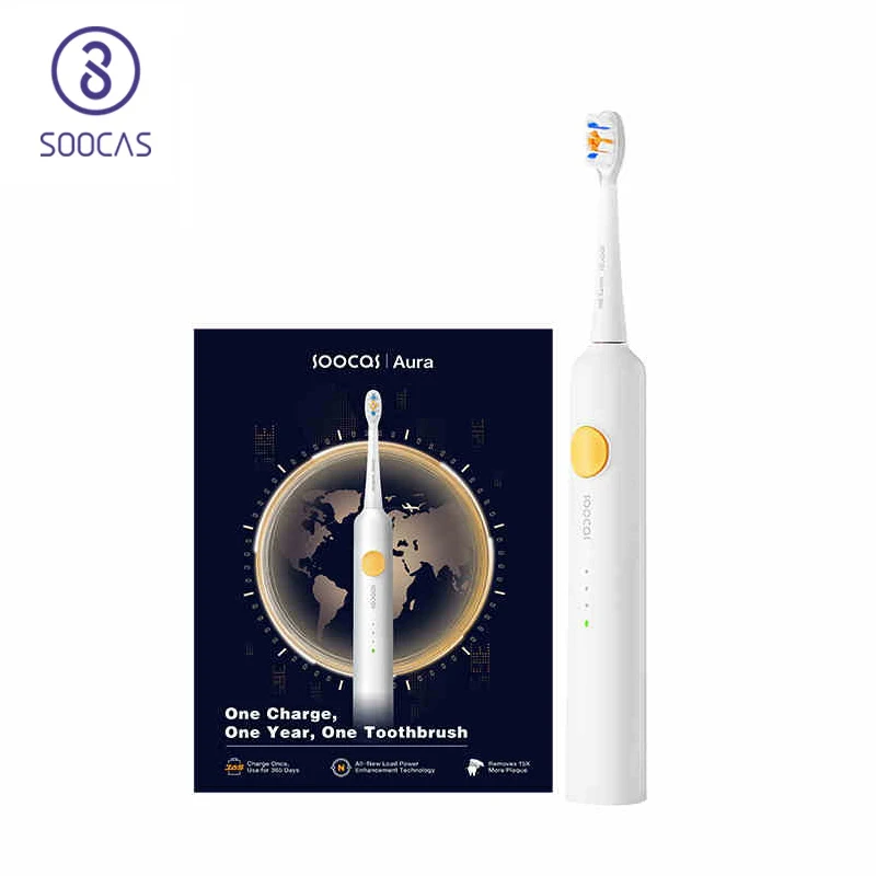 SOOCAS-cepillo de dientes eléctrico sónico X3 Pro, con batería de 180 días de duración, esterilización UVC, ipx7, resistente al agua, blanqueador,