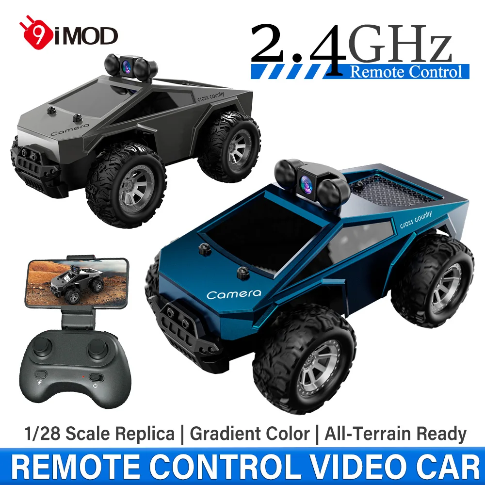9IMOD KF29 1:28 FPV RC Car with Camera 2.4G Remote Control Real Time Video APP Control 3.7V 500mAh Battery for Kids Adults