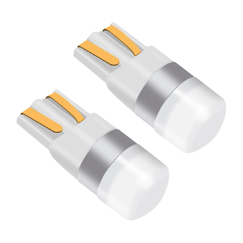 2pcs Car Led W5W 1 LED 3030 SMD 168 194 T10 Led Auto License Bulb Interior Wedge Clearance Light DC 12V