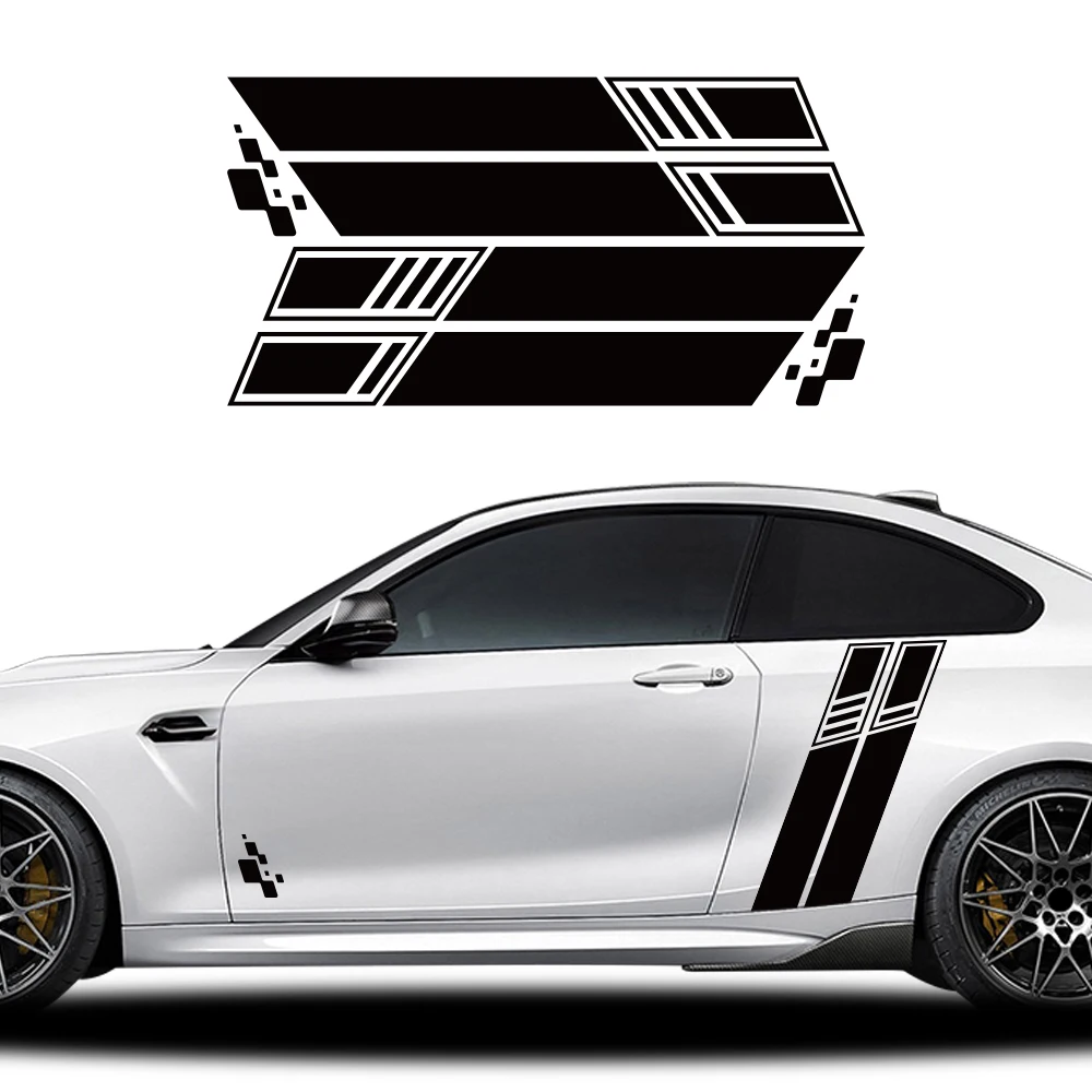

Car Sticker Wrap Vinyl Film Auto Door Side Decals Kit Waterproof PVC Decal Custom Decoration Personalized Auto Accessories