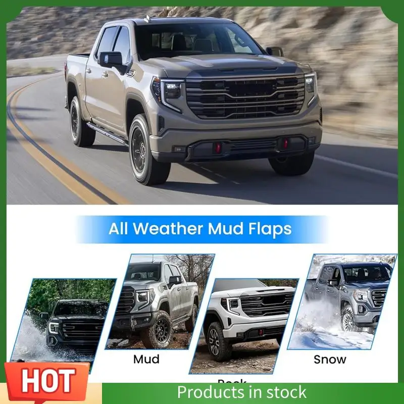 

AU63-Car Mud Flap Delete For GMC Sierra 1500 2019-2025 Car Front Rear Mud Guard Delete