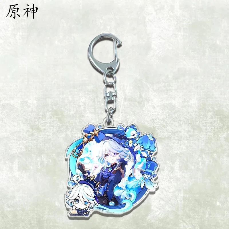 Брелок Genshin Impact Animation General Funina Thunderbolt Yakeli кулон из орехового дерева вокруг Naxida