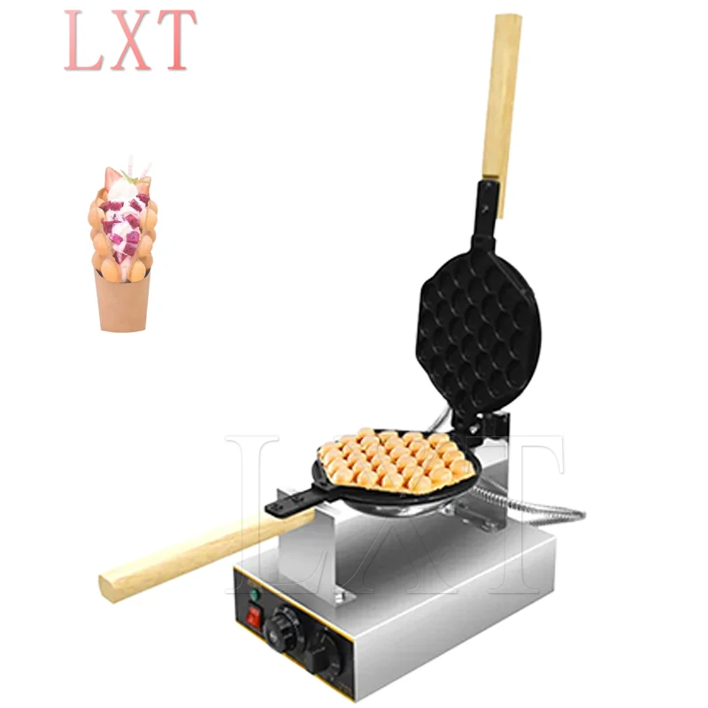 110v 220v Commercial Electric Waffle Maker Machine Eggettes Bubble Puff Cake Oven Non Stick Bubble Egg