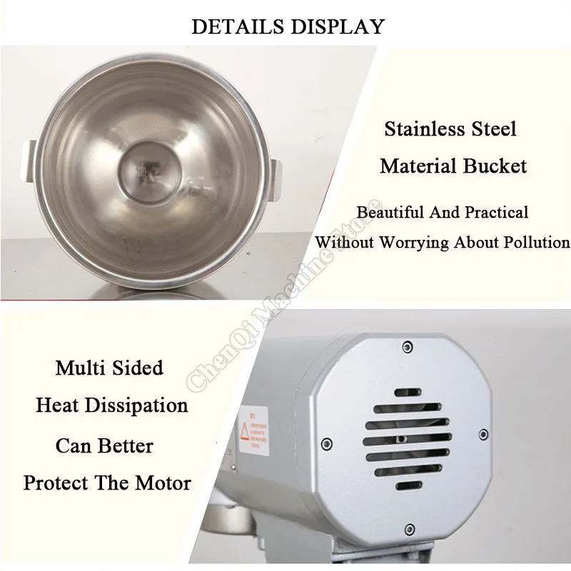 20L 電気生地ミキサーパスタミキサー工業用食品ミキサーパンを焼くためのコードレスローラーマシン