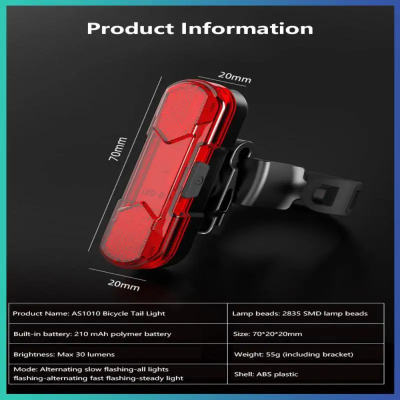 Bicycle Headlights LED Waterproof Rechargeable Safety Warning Lights MTB Road Bike Cycling Lights Helmet Lights Bike Accessories