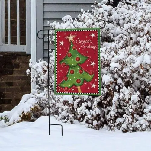 Christmas Tree Briarwood Lane Garden Flag - 12.5