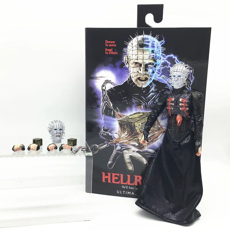 In Stock 18cm NECA Hellraiser He'll Tear Your Soul Apart Ultimate Pinhead Action Figures Collectable Model Toy Gifts Doll