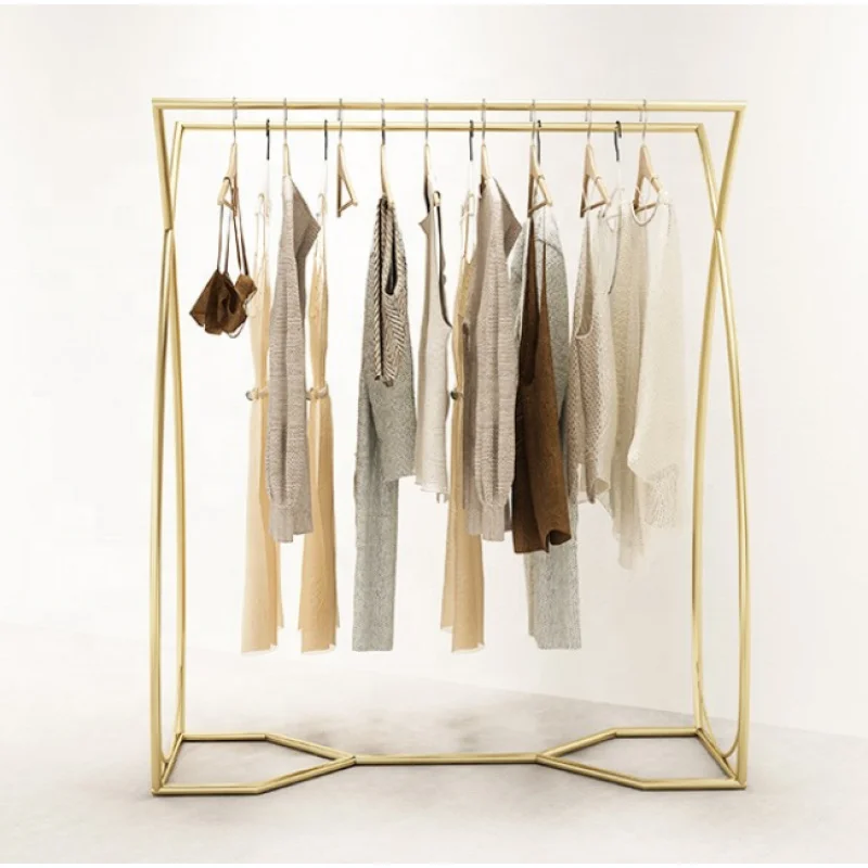 2025customized.Clothing Display Stand Retail Double Side Clothes Rack Boutique Shelving Garment Rack