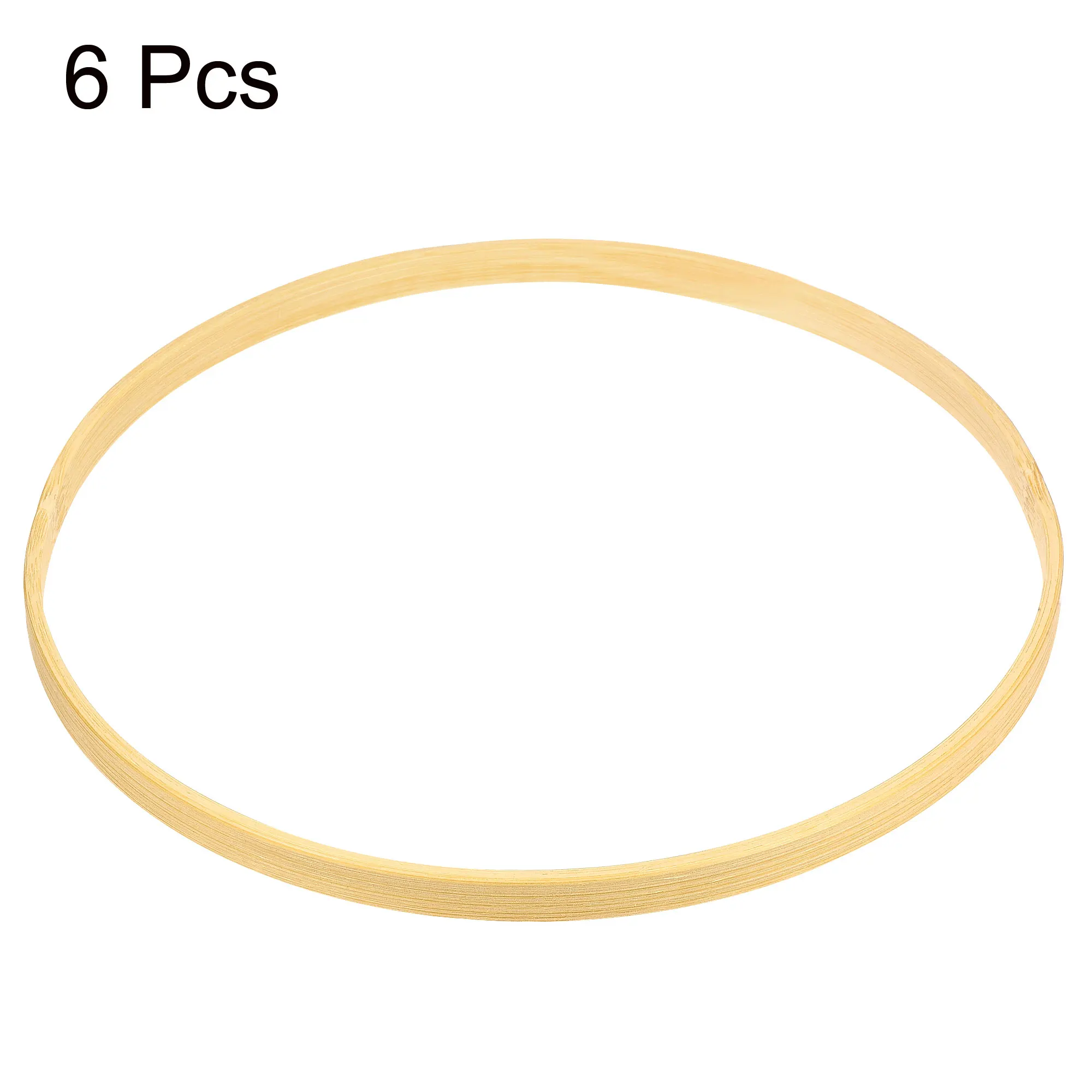 6/8/12pcs Wooden Bamboo Floral HoopCraft Rings for DIY Wedding Wreath Decor Dream Catcher and Hanging Crafts