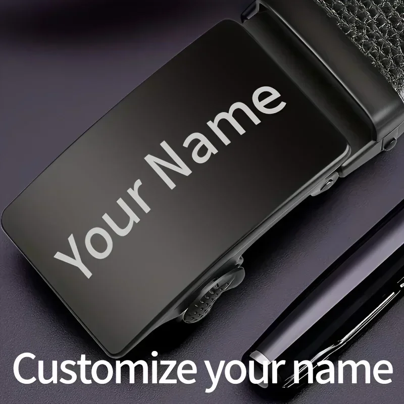 2025 شعار محفور مخصص اسم النص حزام رجالي مشبك تلقائي شخصية هدية عظيمة لصديقها والزوج والأب وأعياد الميلاد #2