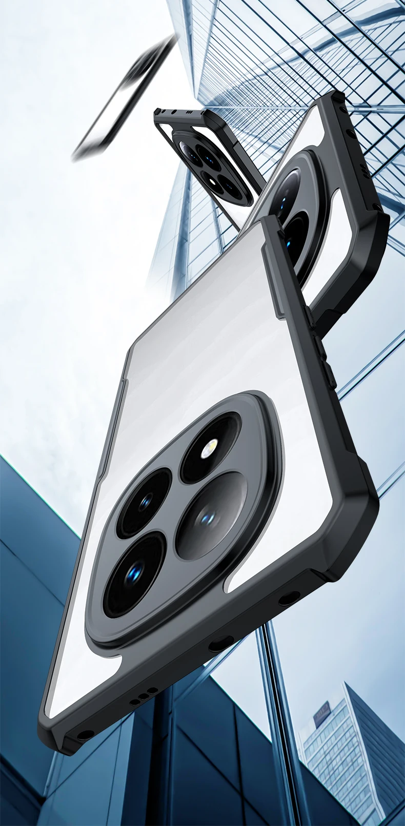 Xundd Hülle für POCO X8 Pro/X8 Pro Max 5G, stoßfeste Airbag-Schutzhülle, Kameraschutz, transparente Rückseite aus Acryl und TPU für POCO X8 P – Detail 5