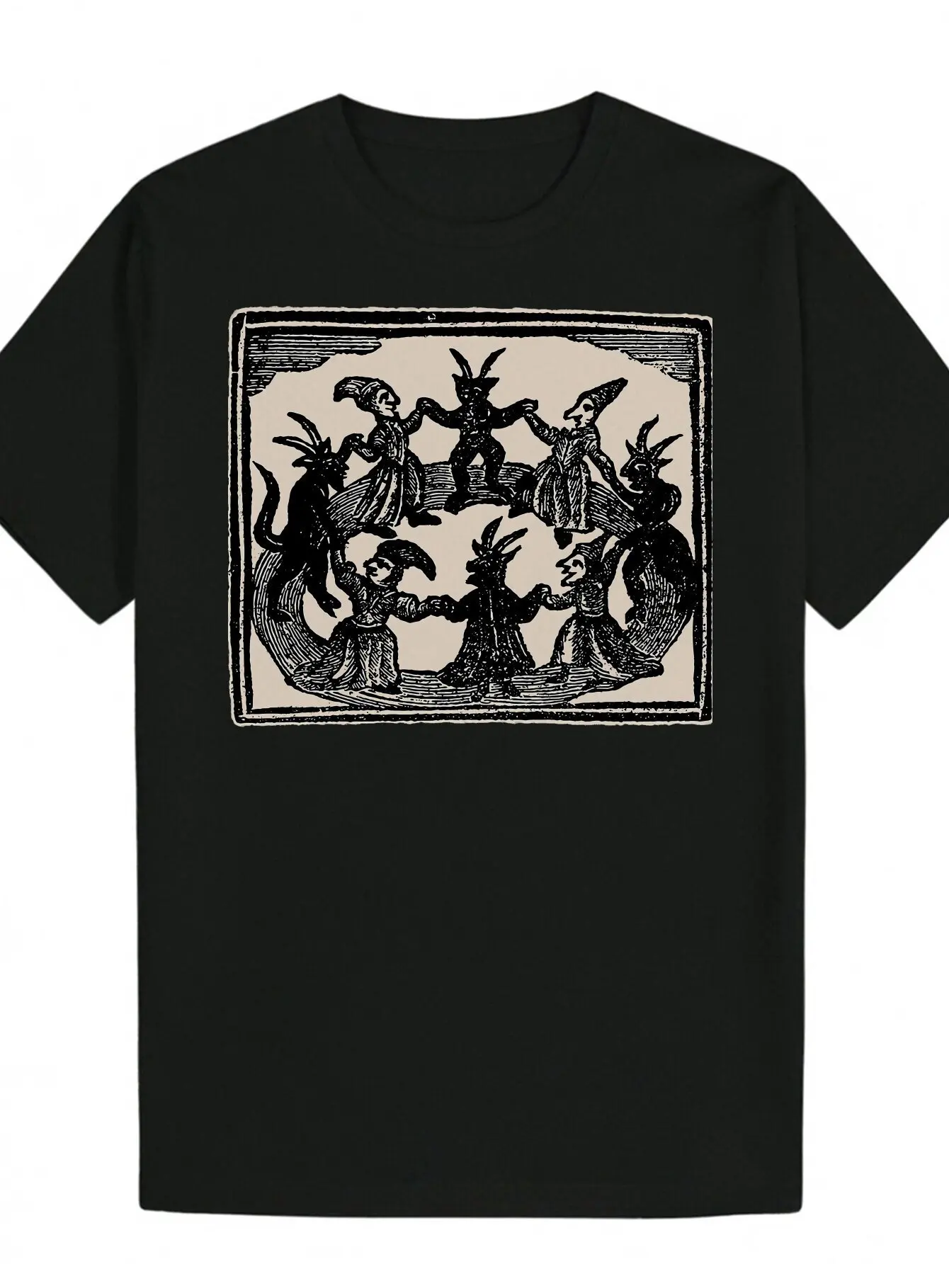 

Забавная мужская футболка с коротким рукавом и графическим модным винтажным принтом, летняя черная футболка, коллекция Essential Y2K, аниме, необычный ужас