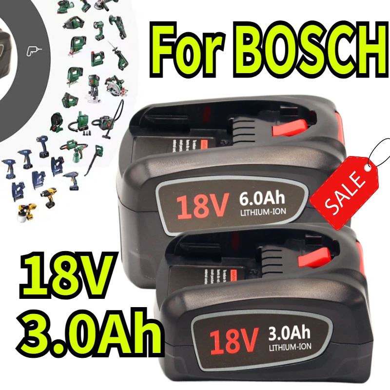 

18V 3.0Ah Lithium-ion Tool Battery, Compatible for BOSCH PBA/PSB/PSR Series, Compatible with AL1880CV/AL18815CV