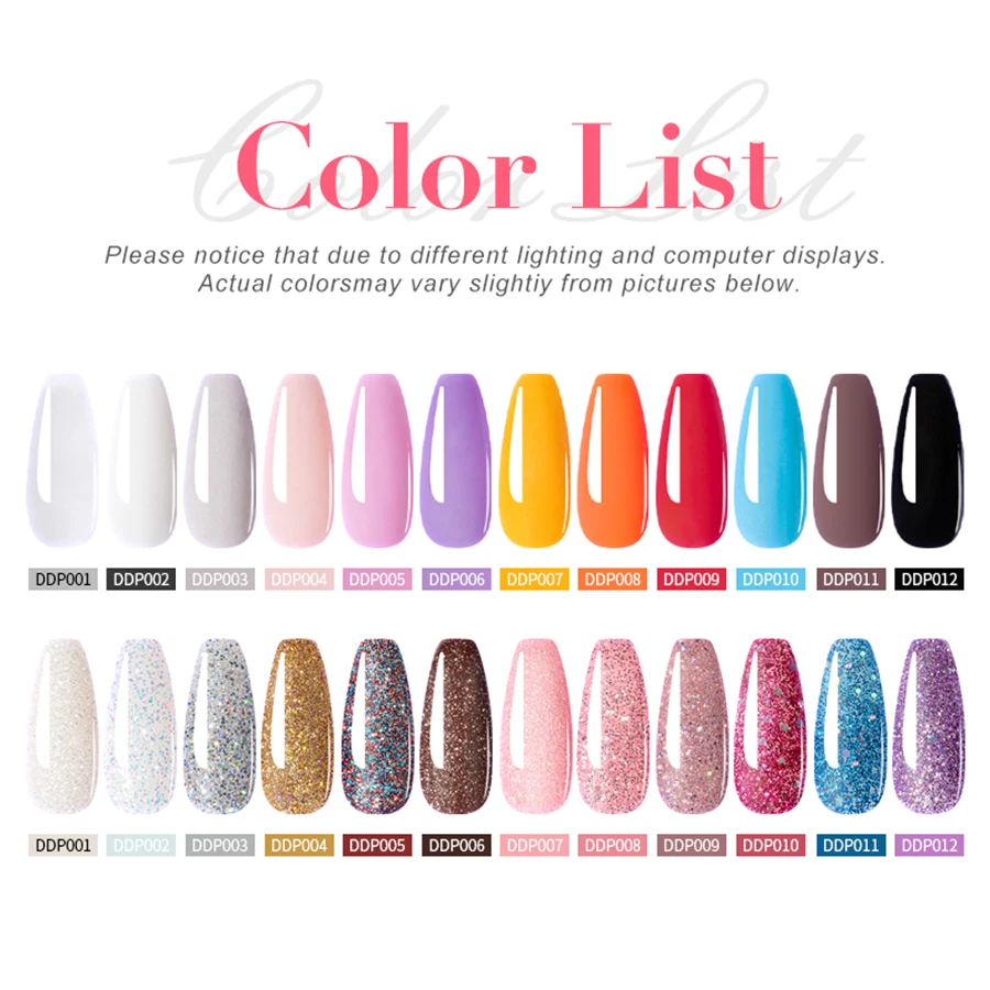 Dipping Nail Powder Set Dip Nail Set Dust Nail Art Natural Dry No Lamp nail supplies White Nude Nails Glitter Dipping System Kit