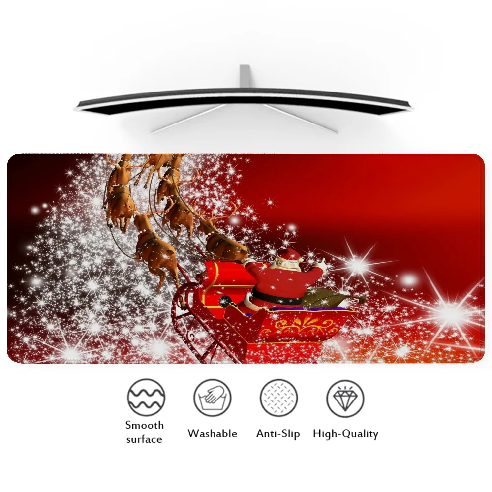 Large Xxl Mouse Pad Gaming Accessories Desk Mat Santa Claus Keyboard Computer Offices Mousepad Gamer Pc Cabinet 900x400 Carpet