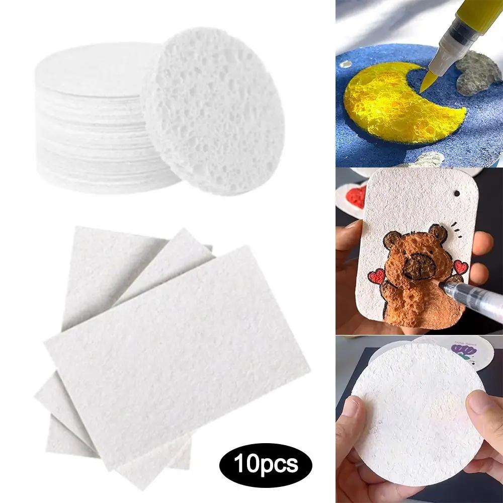 Papier de peinture en mousse de Bergame pour enfants, outils de dessin magique d'art 3D créatif, éponge nettoyante pour le visage, cadeau jouet pour enfant, bricolage, 10 pièces