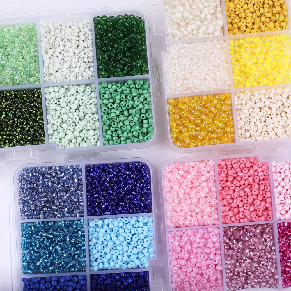 

Makersland 10-cell Glass Bead Set Handmade Diy Bead Material Necklace Bracelet Jewelry Making Accessories Kid Gift Wholesale