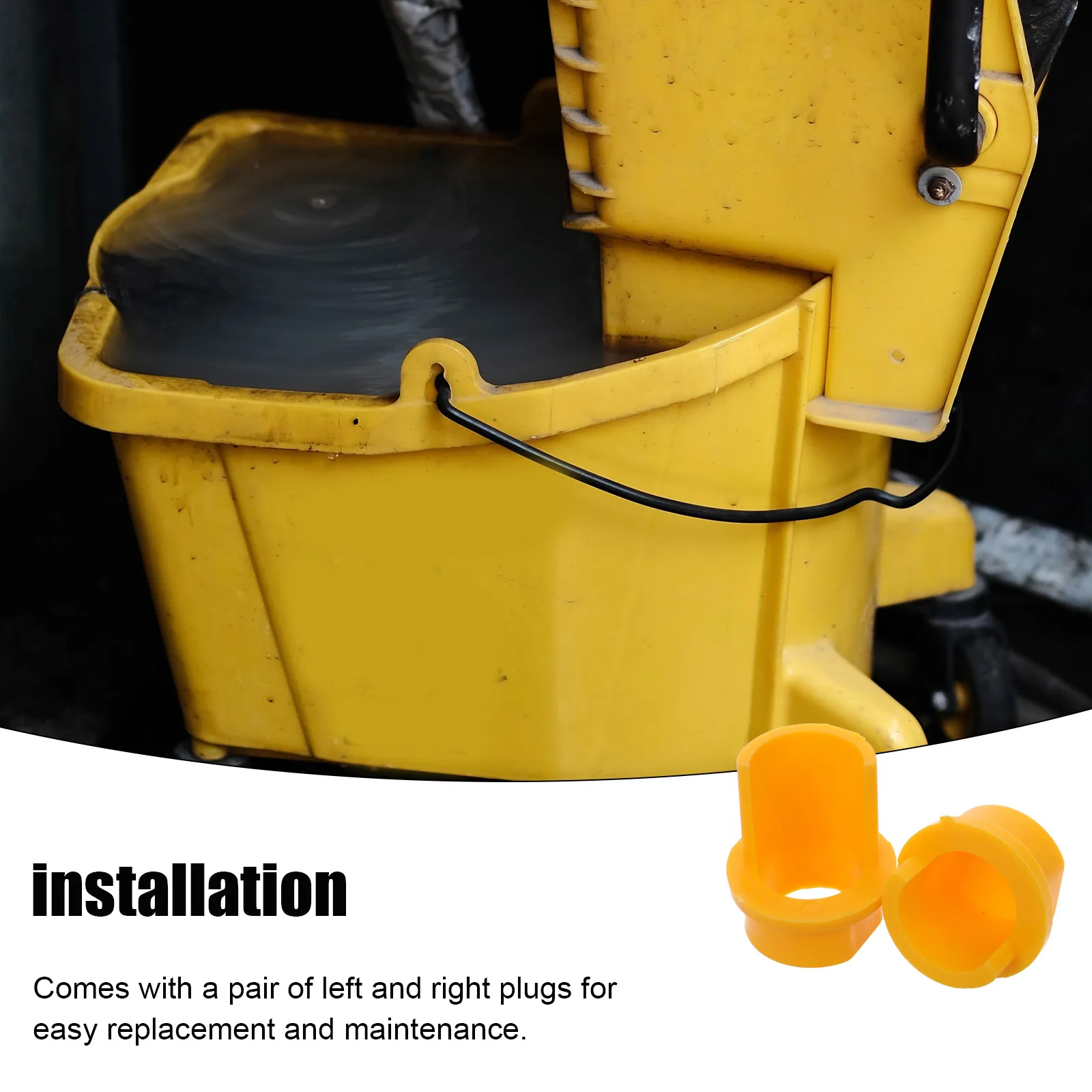 

2pcs Mop Accessory Wash Mop Bucket Cleaning Bucket Plug Stopper Plastic Plug Stopper Washbasin Drain Cap Home Use