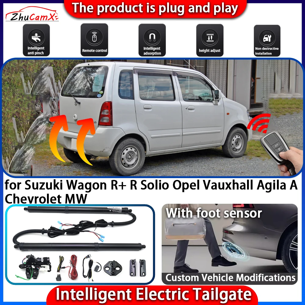 Smart Powered Tailgate System for Suzuki Wagon R+ R Solio Opel Vauxhall Agila A Chevrolet MW Automatic Intelligent Control Kit