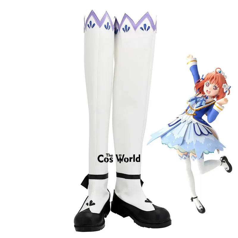 

Love Live Sunshine Aqours Brightest Melody Takami Chika Anime Customize Cosplay Shoes Boots