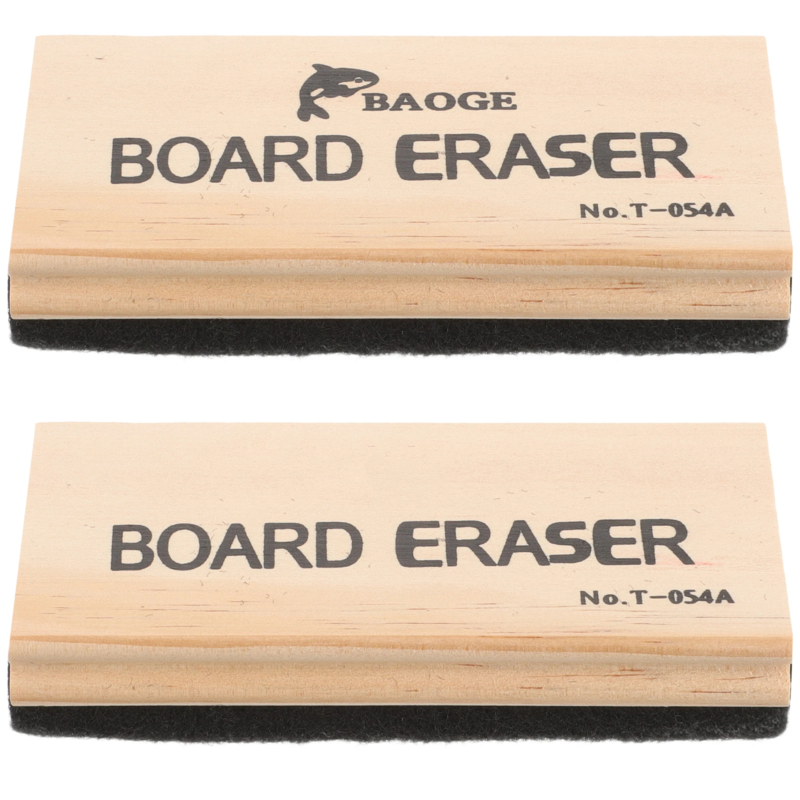

2 Pcs Wooden Blackboard Eraser Chalkboard Erasers Dry Boards Cleaner and for Kids