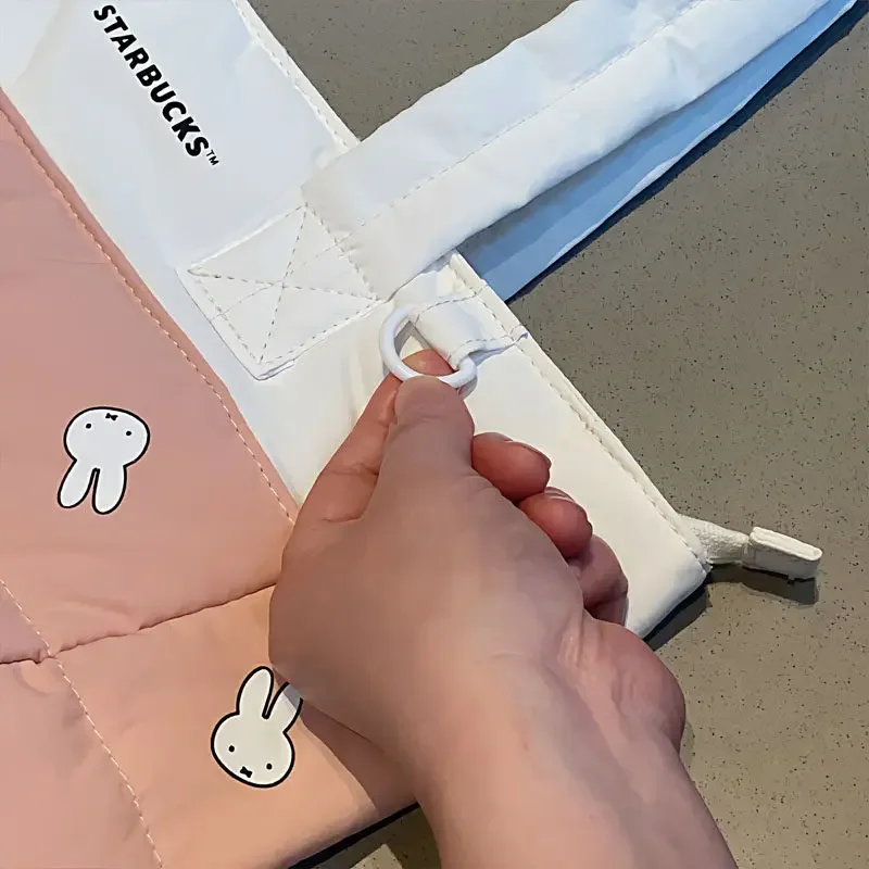 Kawaii Miffy Niedliche Große Tragetasche Tägliche Freizeittasche Multifunktionale Aufbewahrungstasche Geschenk-Spielzeug für Mädchen – Detail 7