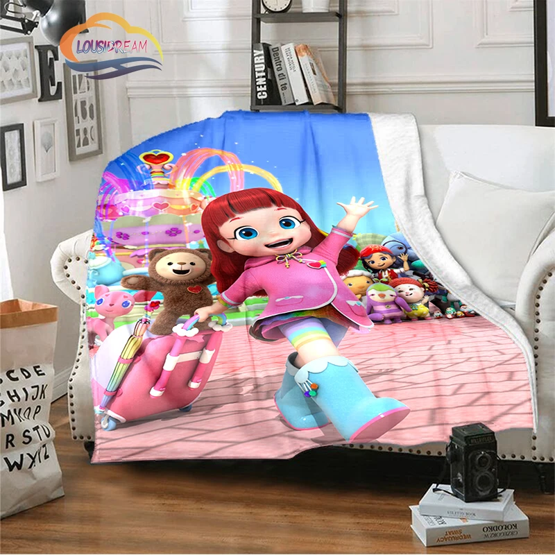 3Dcartoon series Rainbow Ruby Children's blanket Lulu and bear cute  Intelligence  adventure  Animation 