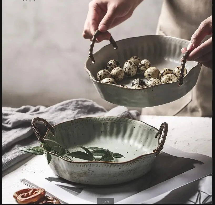 

Бинауральные керамические тарелки, обеденная тарелка, блюдо, суп, фруктовый салатник, сковорода для завтрака, хлеба, десертная посуда