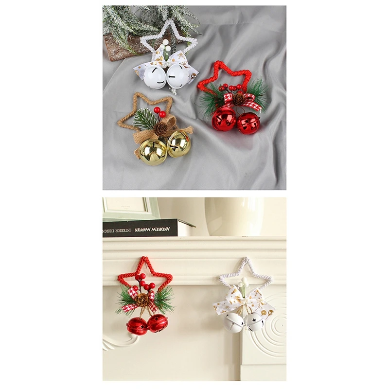 חג המולד חם פסטיבל חג המולד חמישה מחודדים פעמון תליון קשת תליון דיי חג המולד עץ קשת