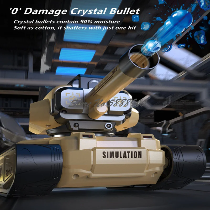 360 ° Rotation Tracked Remote Control Combat Tank 2.4G Gesture Sensing One Key Demo Simulated Sound Electric Off-Road Tank Car