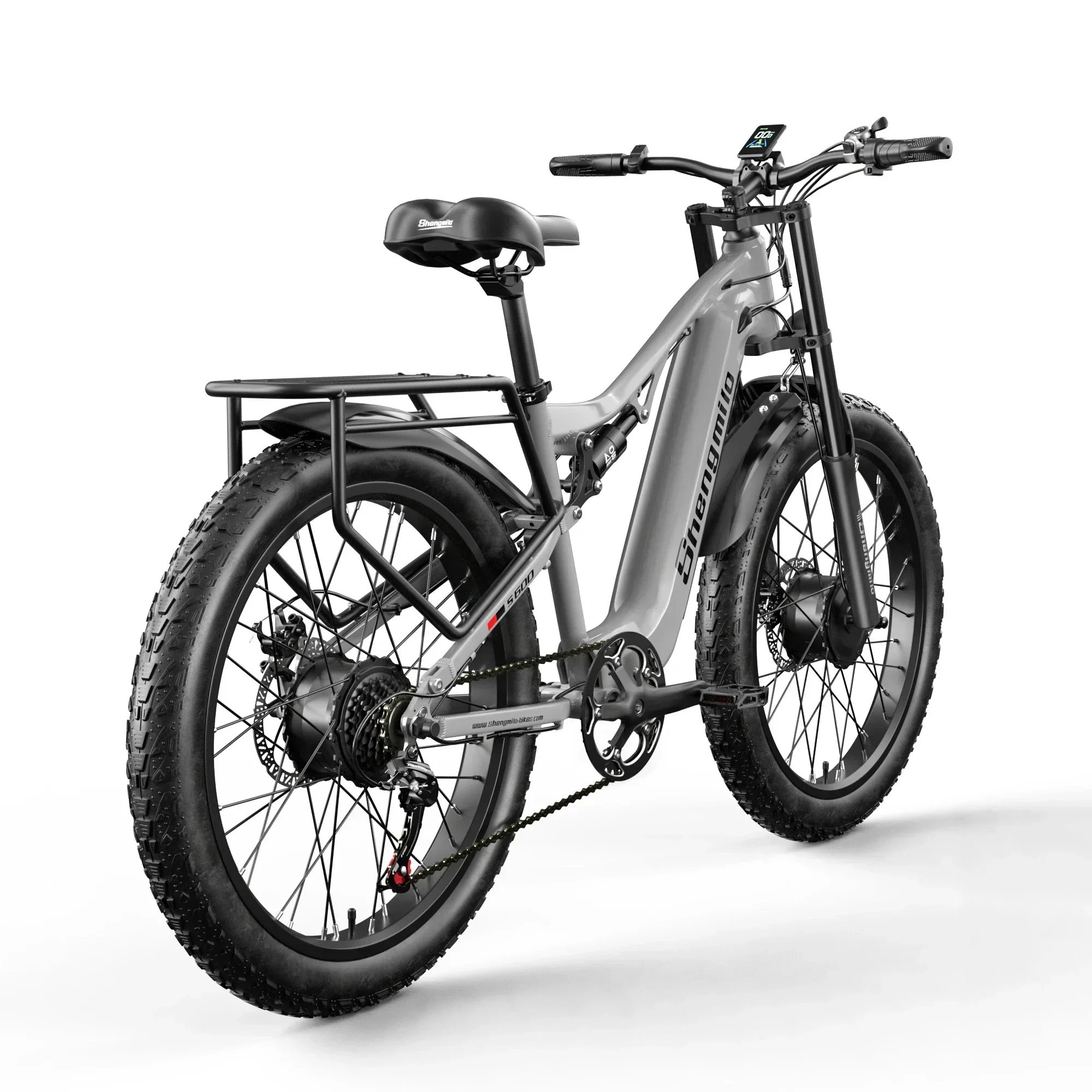 Shengmilo S600 Electric Bicycle 2000W Dual motor 48V 18AH lithium battery 26 Inch Electric Bike adult Mountain off-road e-bike