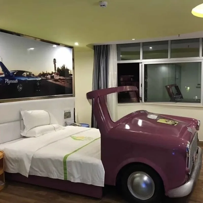 

Theme car hotel sofa furniture creative complete bed suitable for hotel special double bed