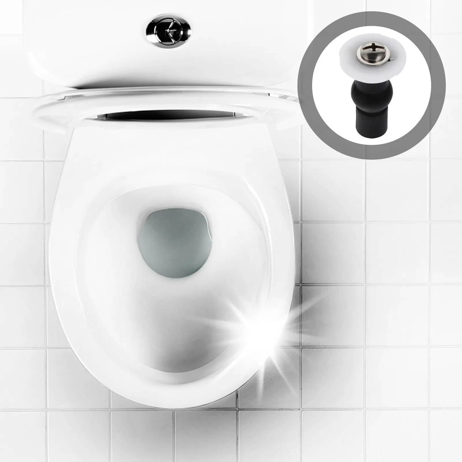 

6 Pcs Replacement Toilet Seat Hinge Bolts Accessories Lid Fixed Fixing Cover Screws