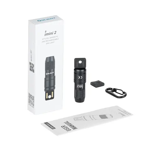 OLIGHT IMINI 2 EDC Rechargeable Keychain Flashlight, 50 Lumens Compact and Portable Mini Light, Tiny LED Keyring Lights