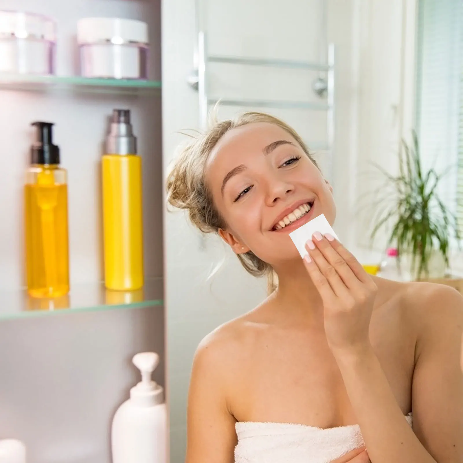 

200pcs Cotton for Makeup Removal Facial Cleansing Thin Section Nail Polish Remover Face Makeup Remover Pads Eye Skincare