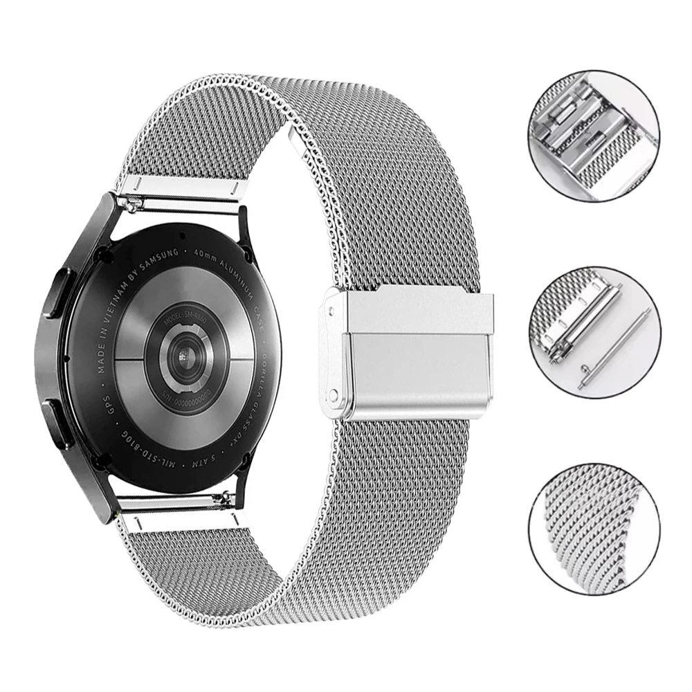 ガーミン フォアランナー 570 165 245 265 ステンレススチールバンド Vivoactive 6 5 4/Venu 3 2 ブレスレット 20mm 22mm アクセサリー用交換バンド